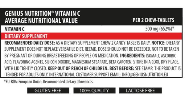 Genius Nutrition - Vitamin C Ingredients
